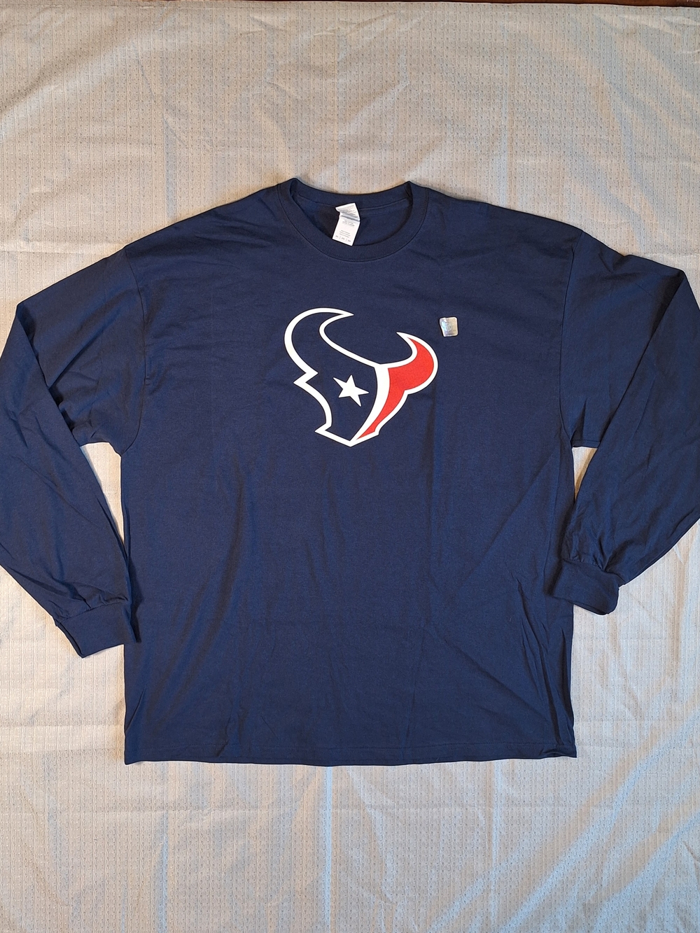 Houston Texans NFL Gildan Navy Long Sleeve T-Shirt Size 2XL